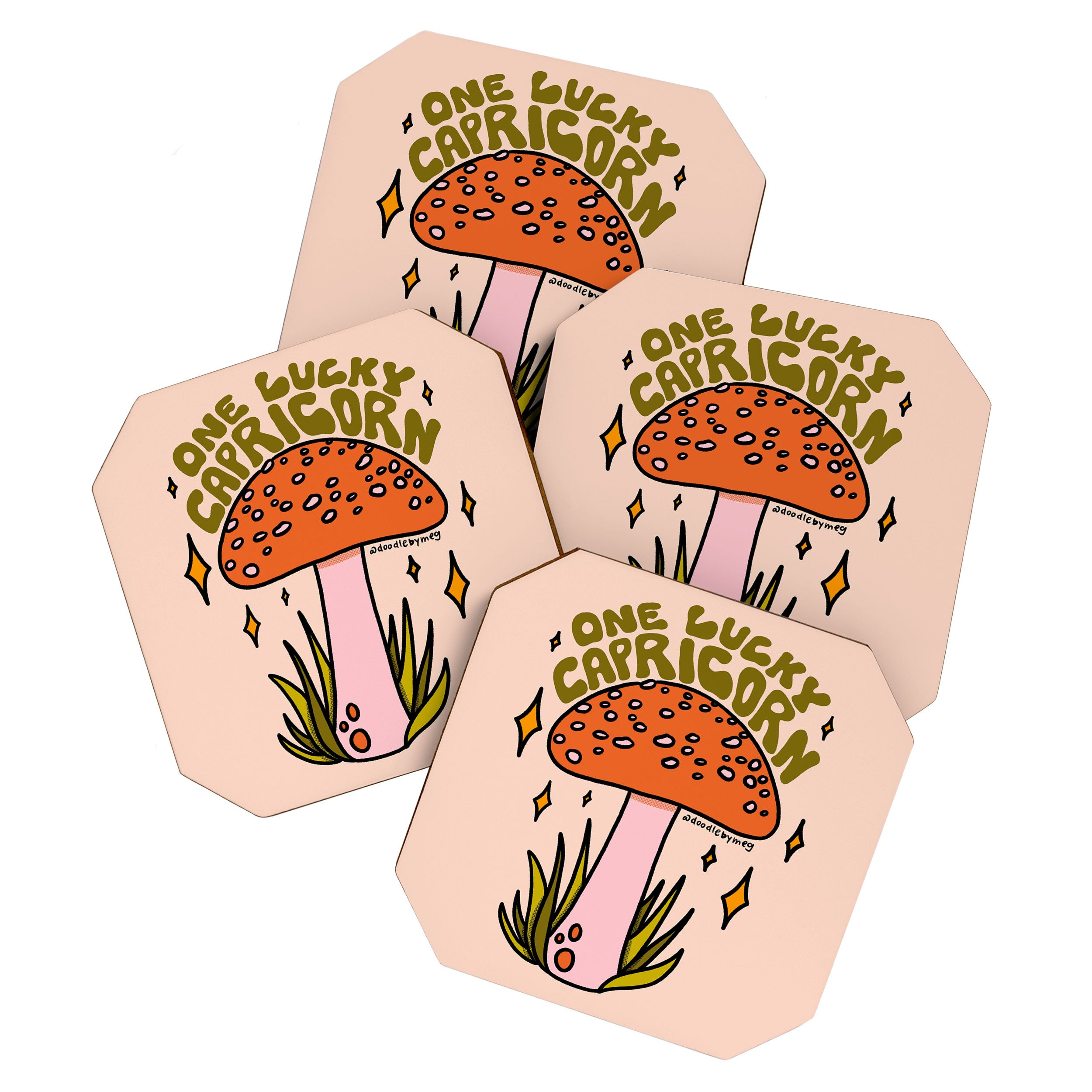 One Lucky Capricorn Coaster Gallery Image 1