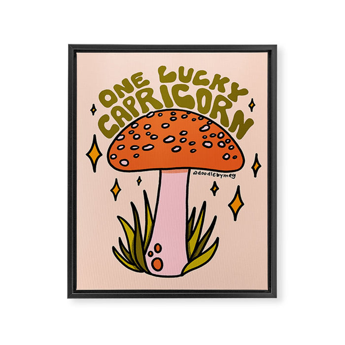 One Lucky Capricorn Framed Canvas Print Gallery Image 1
