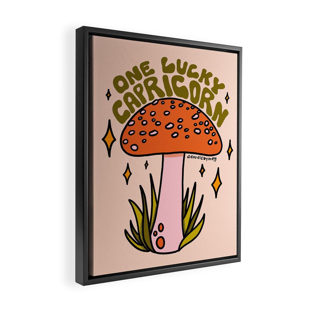 One Lucky Capricorn Framed Canvas Print Gallery Image 2