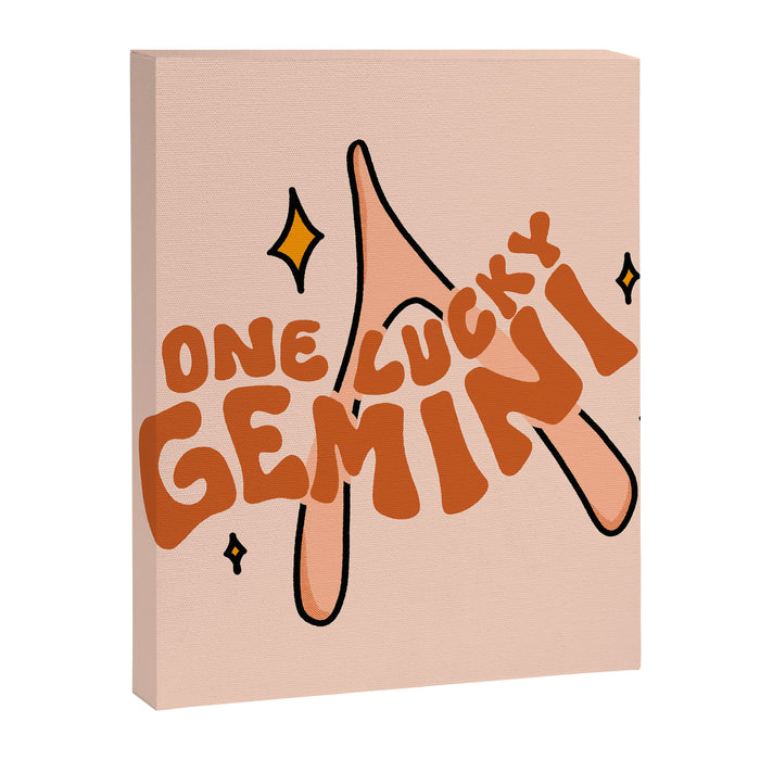 One Lucky Gemini Canvas Print Gallery Image 1