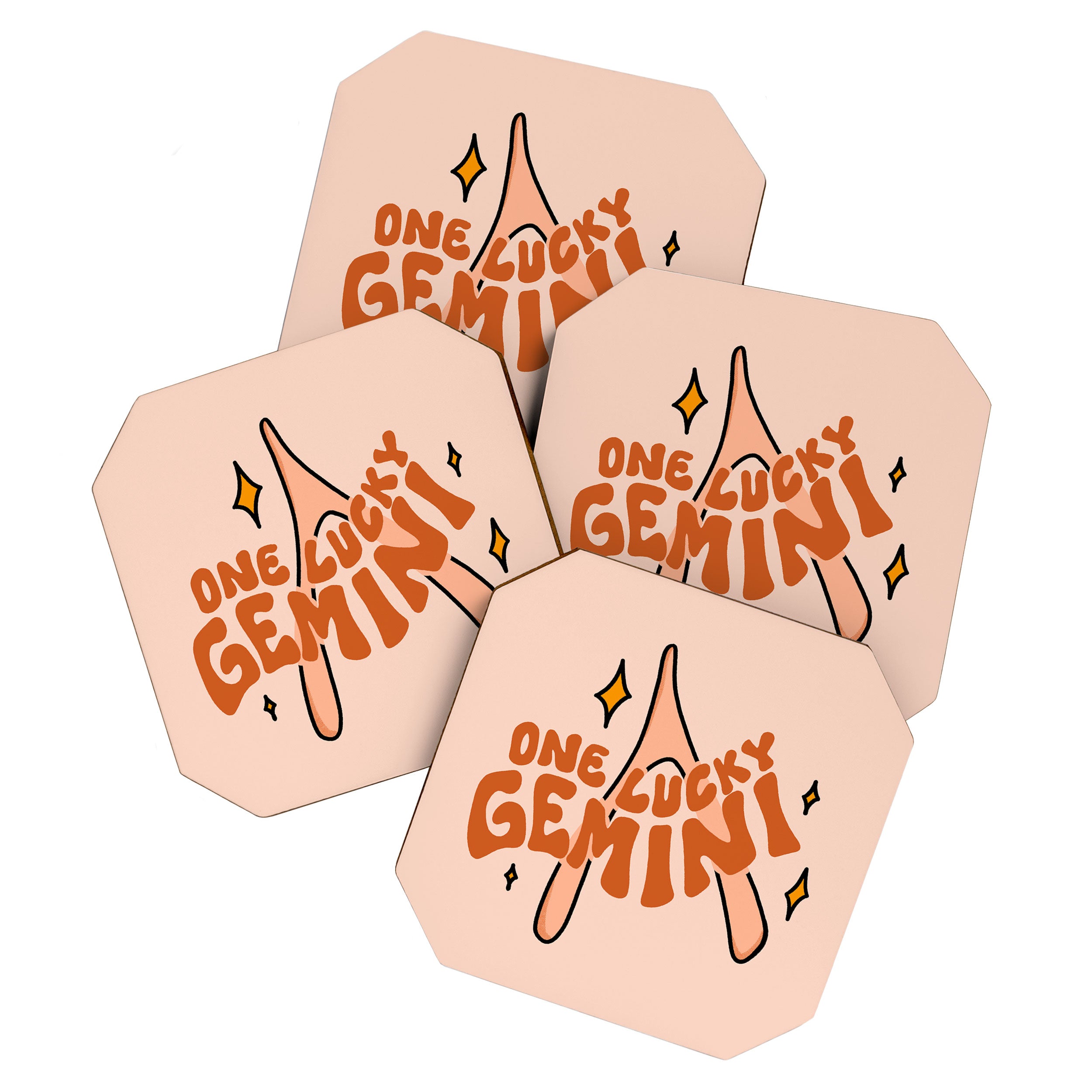 One Lucky Gemini Coaster Gallery Image 1