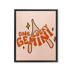 One Lucky Gemini Framed Canvas Print Gallery Image 8