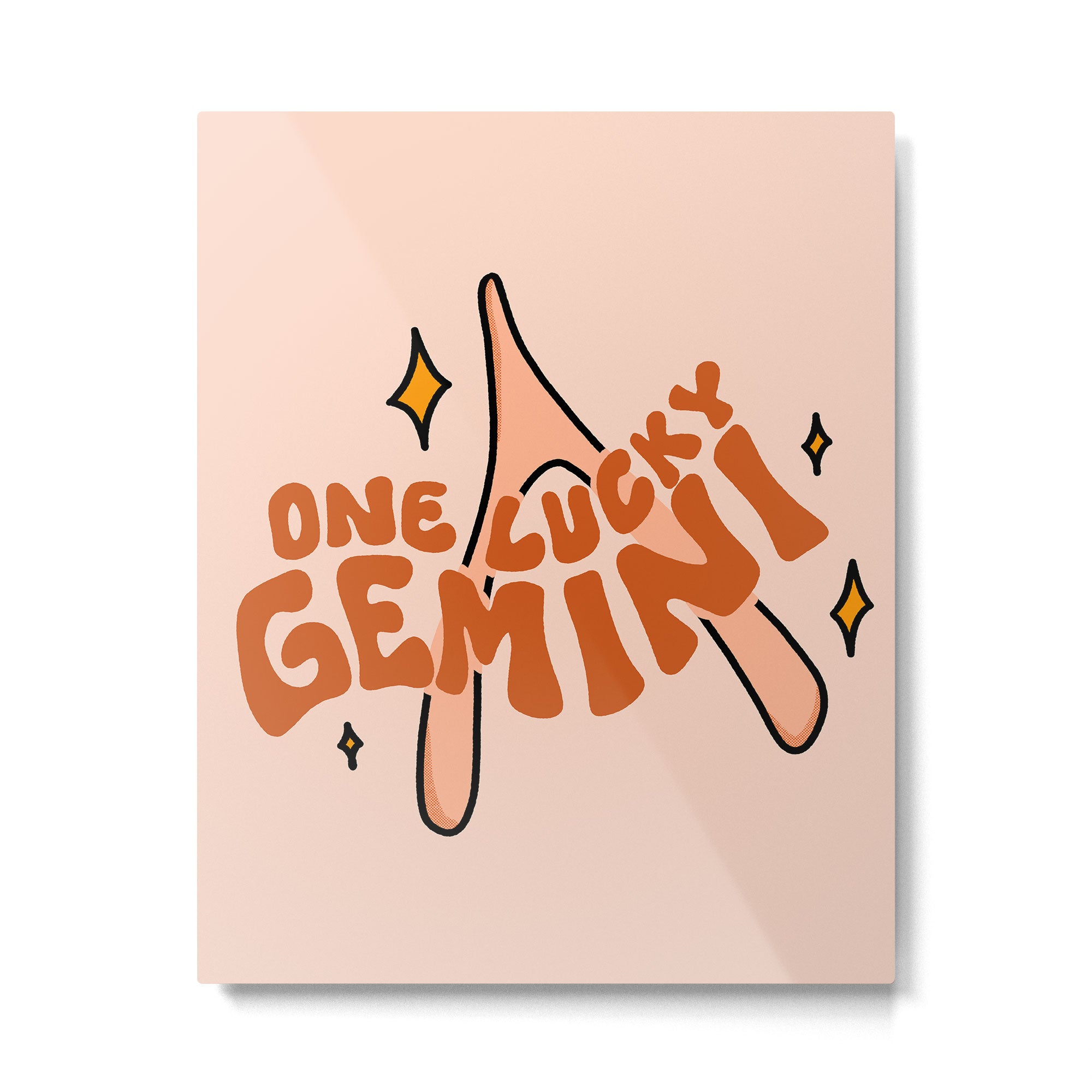 One Lucky Gemini Metal Print Gallery Image 6