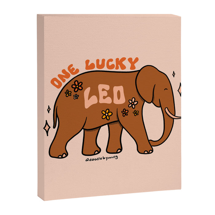 One Lucky Leo Canvas Print Gallery Image 1