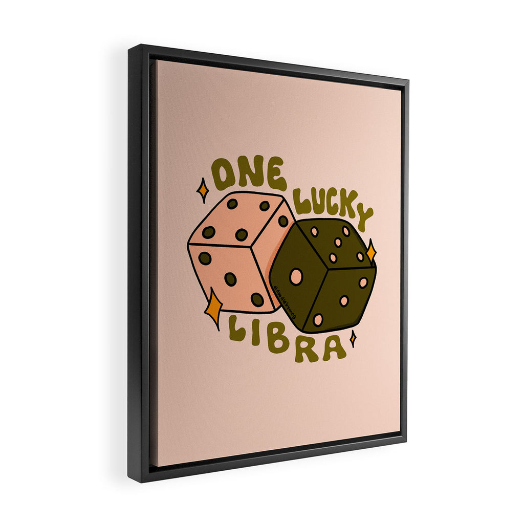 One Lucky Libra Framed Canvas Print Gallery Image 2