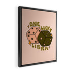 One Lucky Libra Framed Canvas Print Gallery Image 2