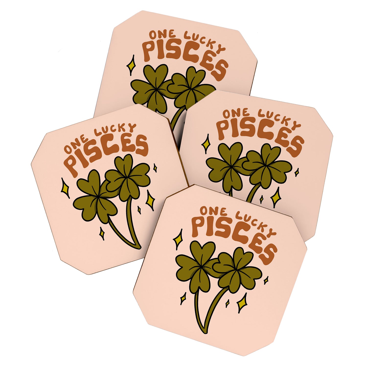 One Lucky Pisces Coaster Gallery Image 1