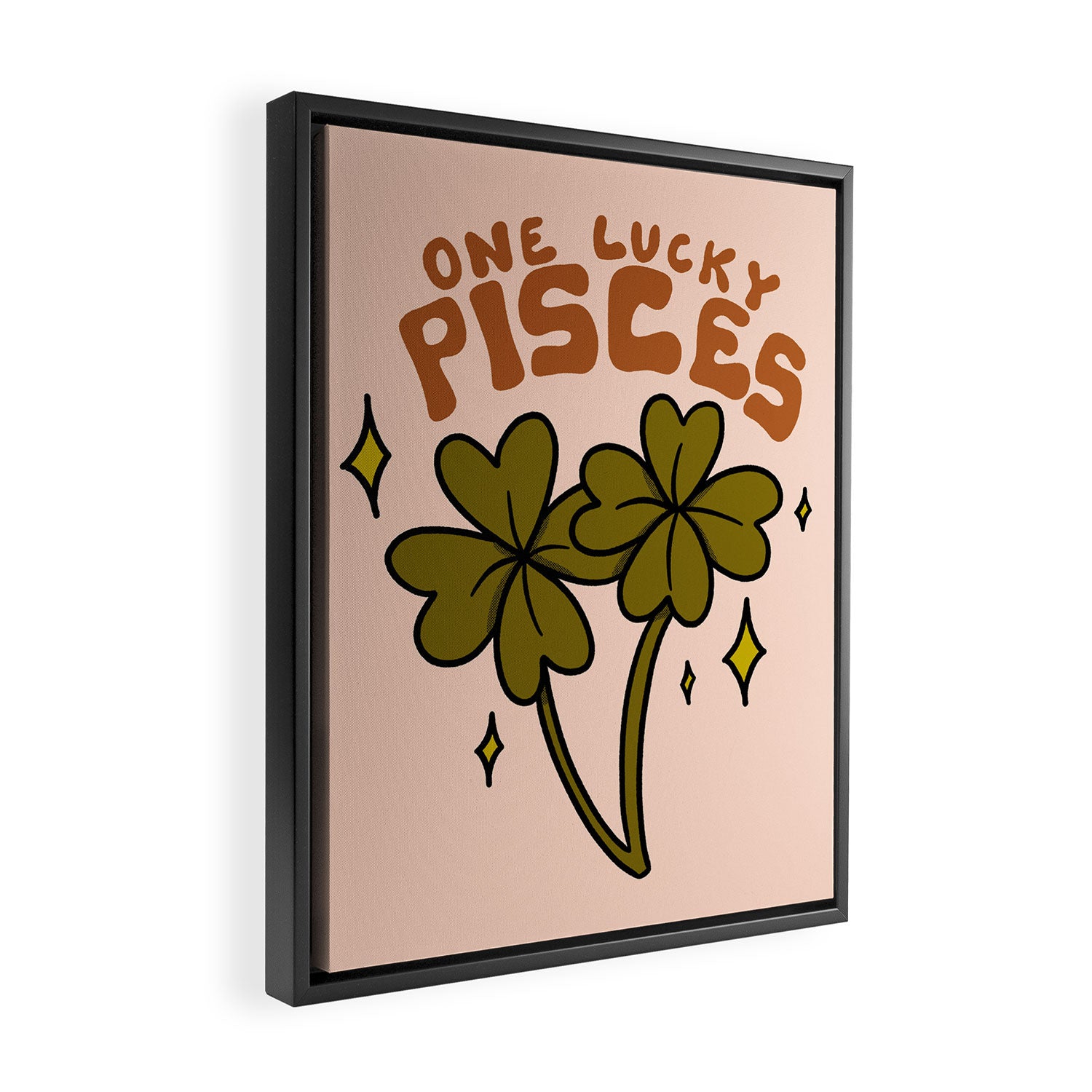 One Lucky Pisces Framed Canvas Print Gallery Image 2