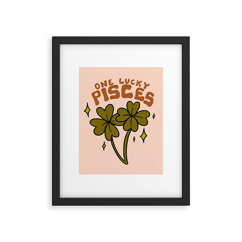 One Lucky Pisces Framed Art Print Gallery Image 6