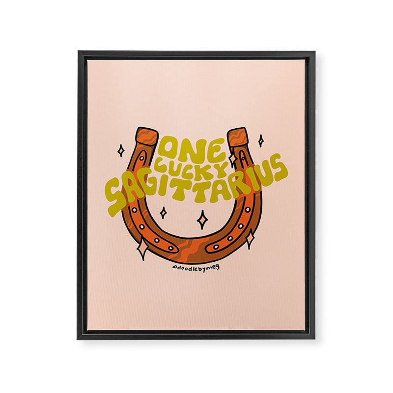 One Lucky Sagittarius Framed Canvas Print Gallery Image 8
