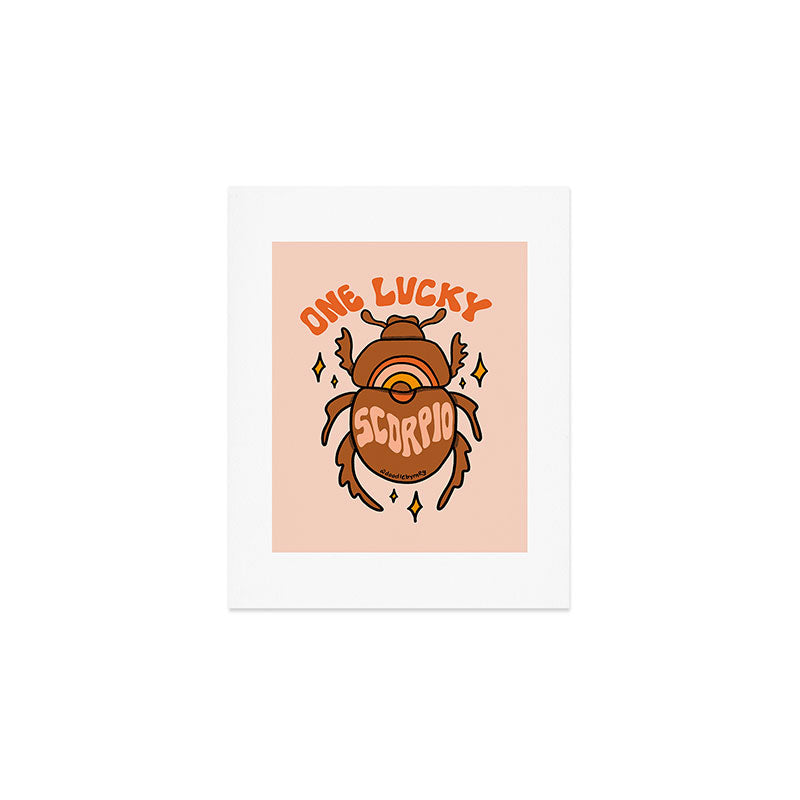 One Lucky Scorpio Art Print Gallery Image 1
