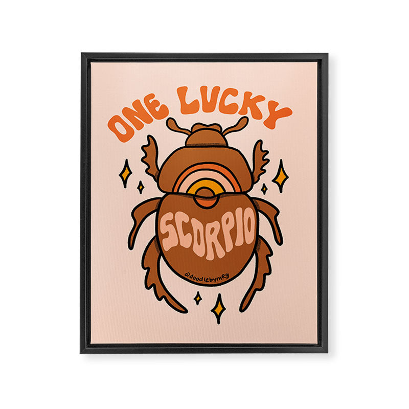 One Lucky Scorpio Framed Canvas Print Gallery Image 8