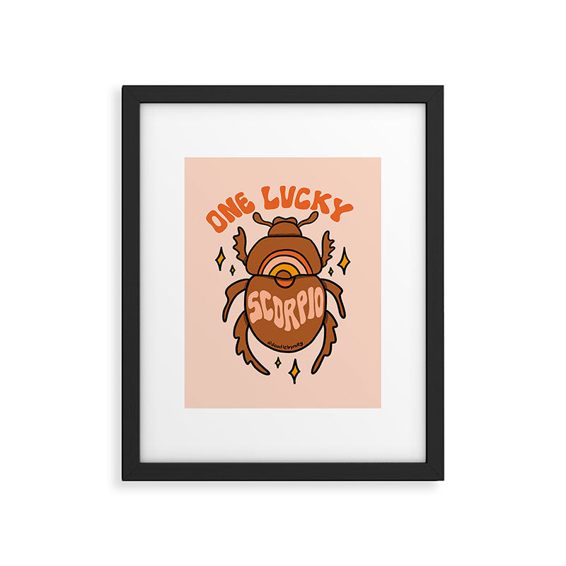 One Lucky Scorpio Framed Art Print Gallery Image 6