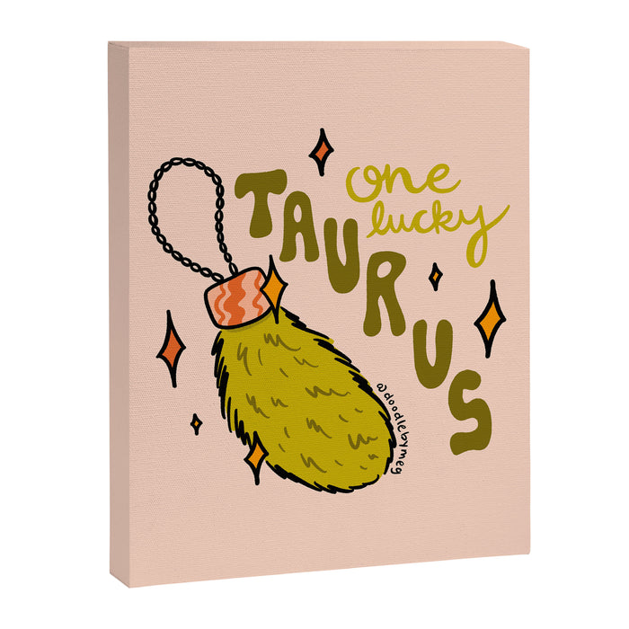 One Lucky Taurus Canvas Print Gallery Image 1