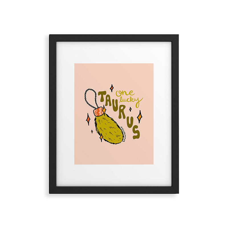 One Lucky Taurus Framed Art Print Gallery Image 6