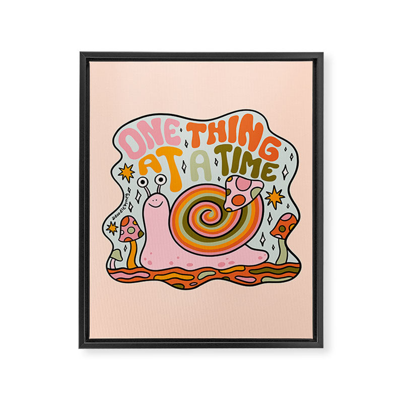 One Thing at a Time Framed Canvas Print Gallery Image 8