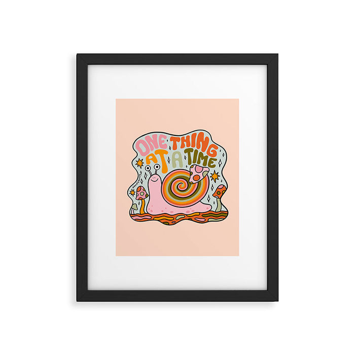 One Thing at a Time Framed Art Print Gallery Image 1