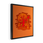 Orange Mushrooms Framed Canvas Print Gallery Image 2
