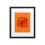 Orange Mushrooms Framed Art Print Gallery Image 6