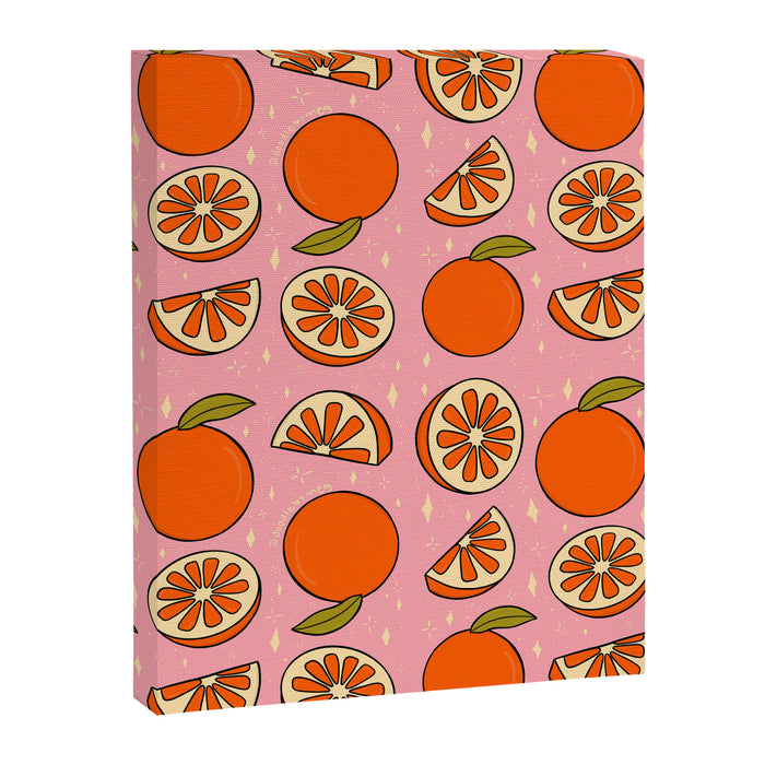 Orange Print Canvas Print Gallery Image 1