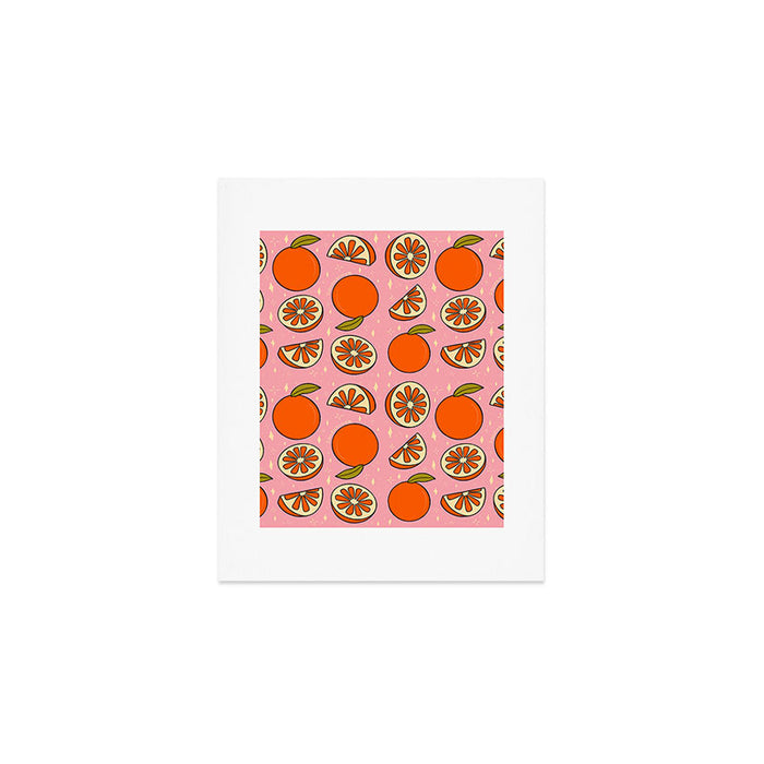 Orange Print Art Print Gallery Image 1