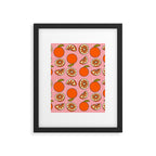 Orange Print Framed Art Print Gallery Image 6