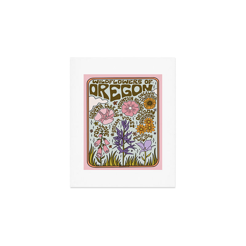 Oregon Wildflowers Art Print Gallery Image 1
