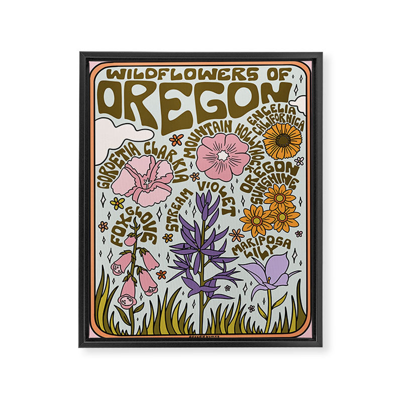 Oregon Wildflowers Framed Canvas Print Gallery Image 8