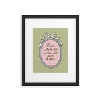 Our Stories Are All We Have in Pink Framed Art Print Gallery Image 5