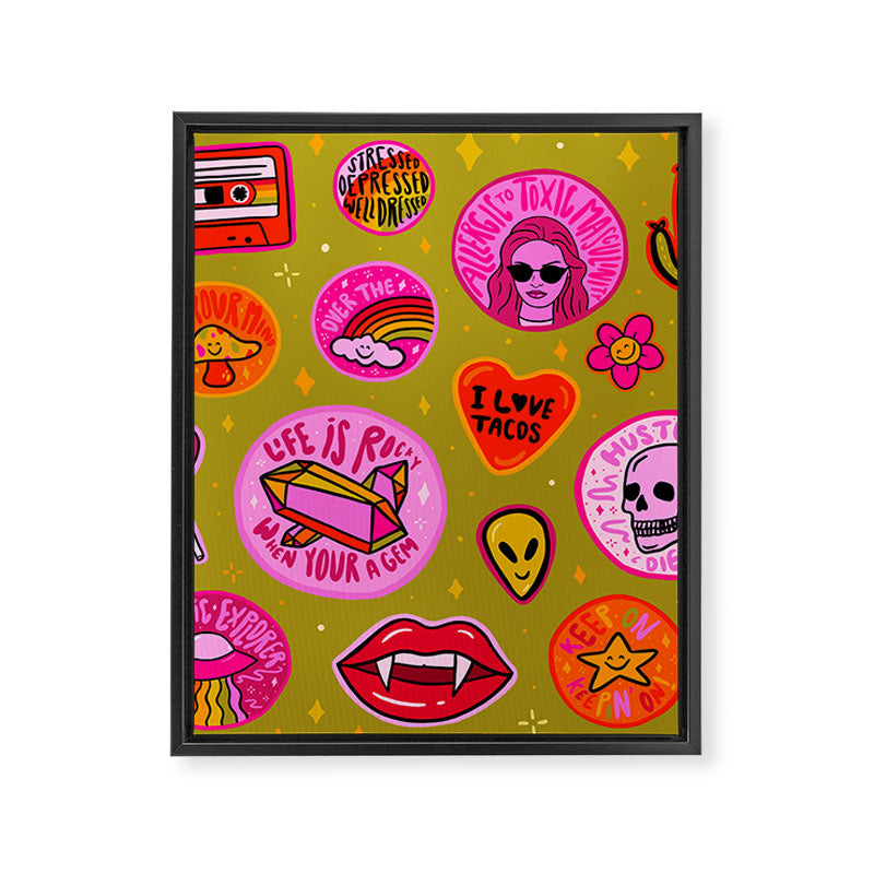 Patch Print Framed Canvas Print Gallery Image 8
