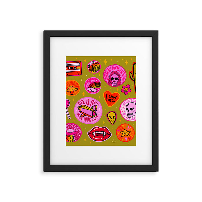 Patch Print Framed Art Print Gallery Image 1
