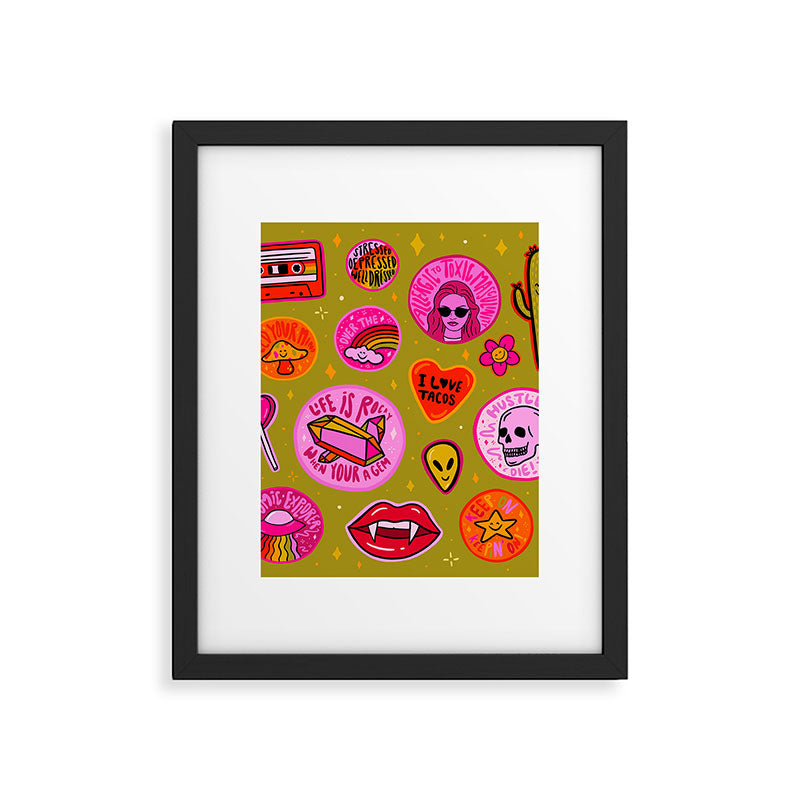Patch Print Framed Art Print Gallery Image 6