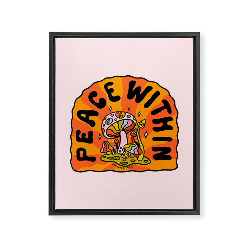 Peace Within Framed Canvas Print Gallery Image 8