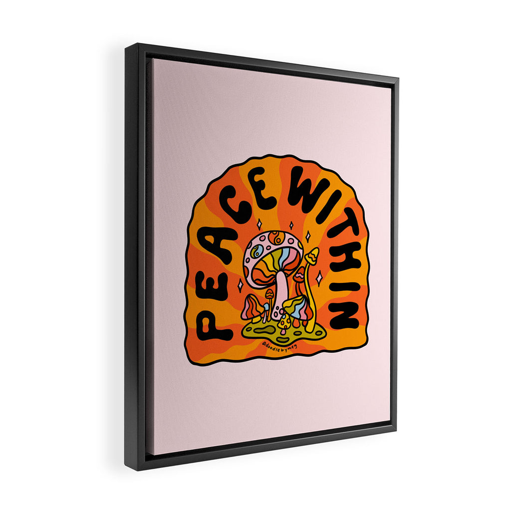 Peace Within Framed Canvas Print Gallery Image 2