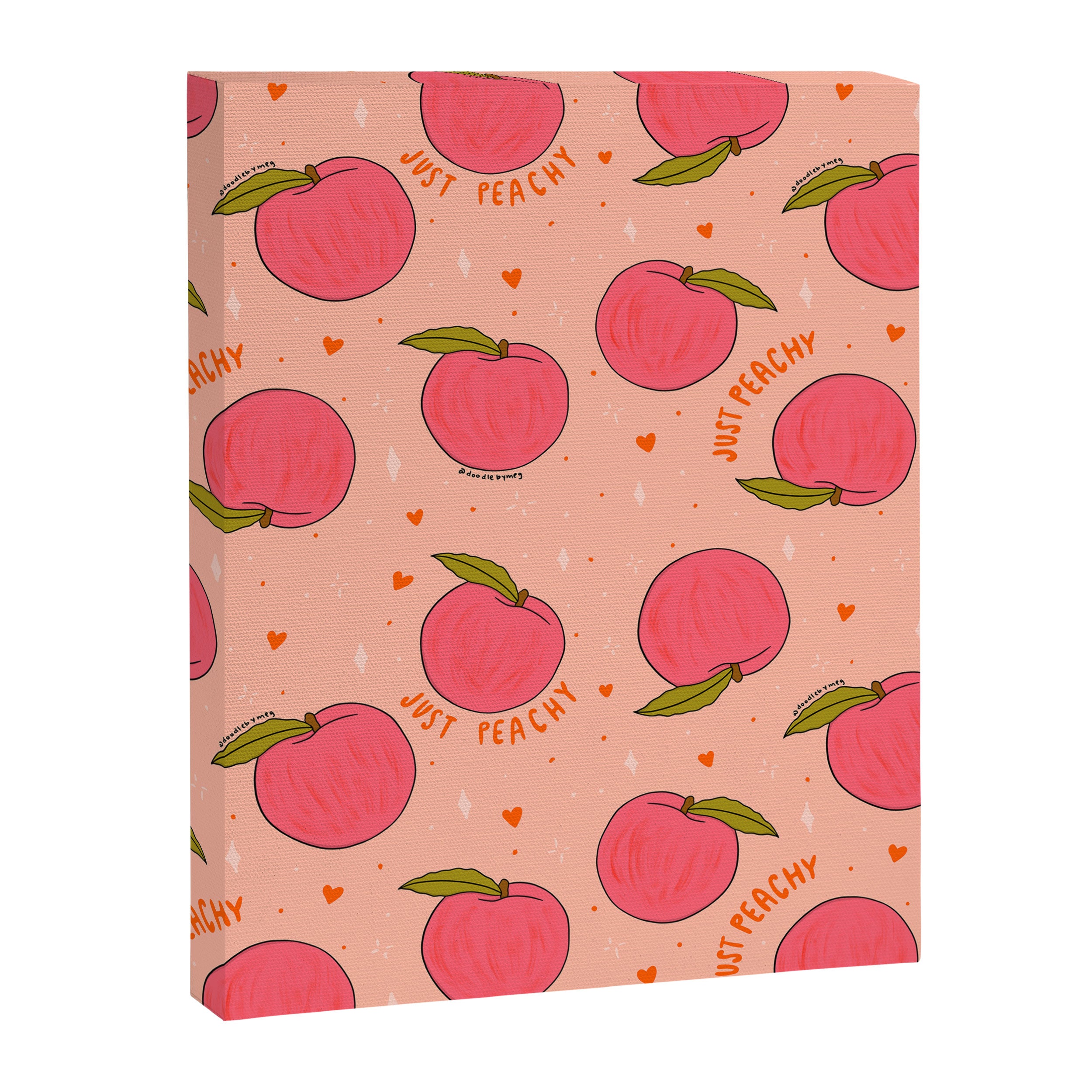 Peach Print Canvas Print Gallery Image 8