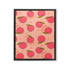 Peach Print Framed Canvas Print Gallery Image 8