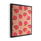 Peach Print Framed Canvas Print Gallery Image 2