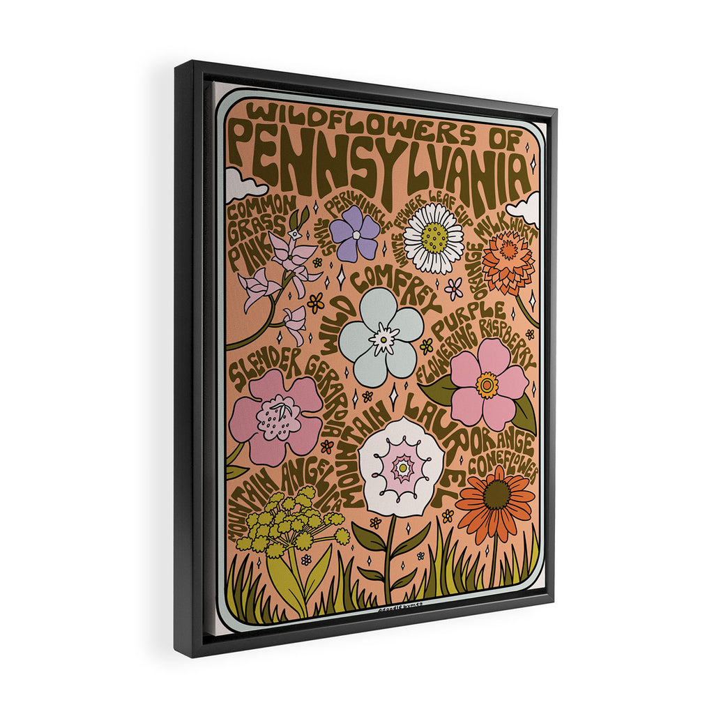 Pennsylvania Wildflowers Framed Canvas Print Gallery Image 2