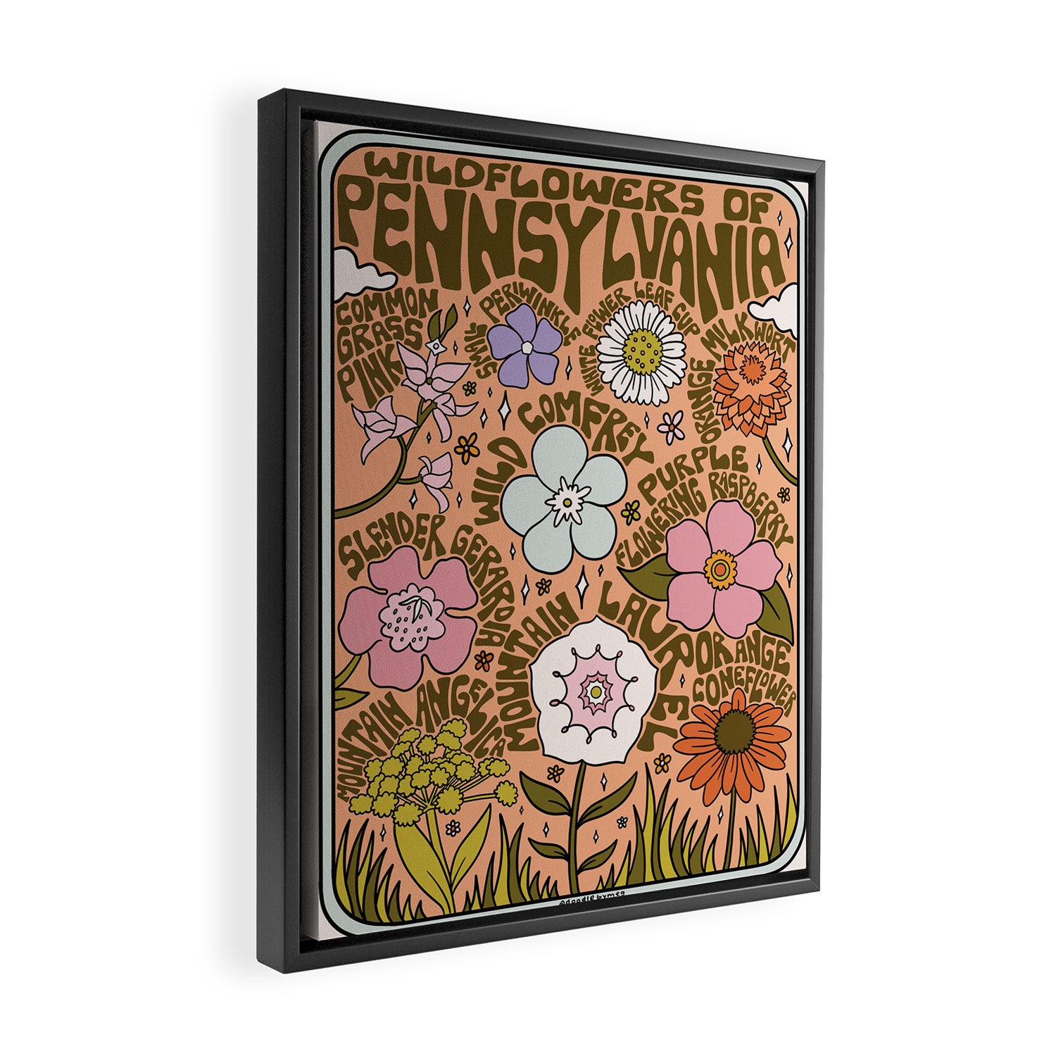 Pennsylvania Wildflowers Framed Canvas Print Gallery Image 2