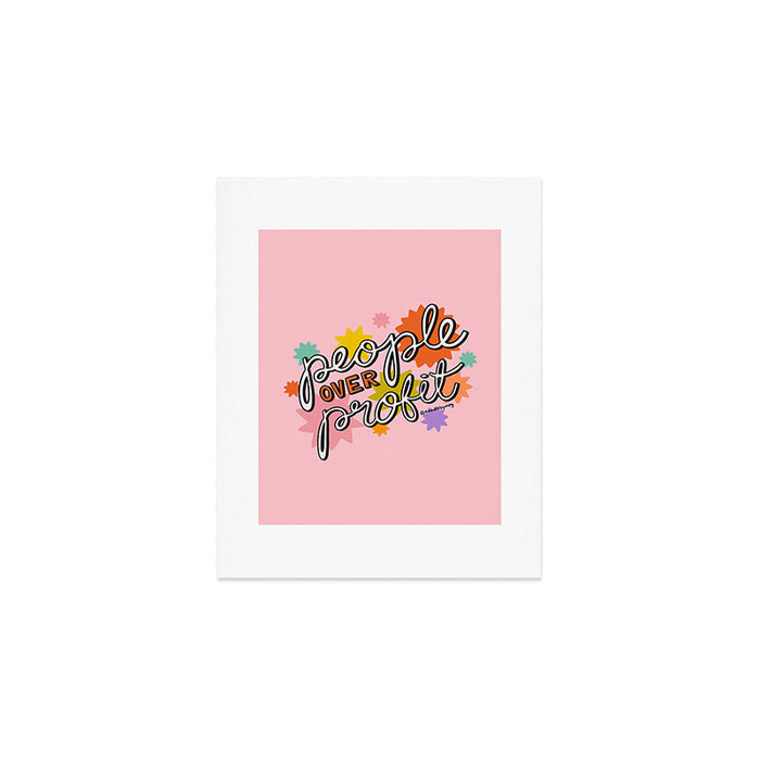 People Over Profit Art Print Gallery Image 1