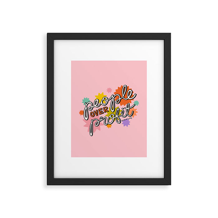 People Over Profit Framed Art Print Gallery Image 1