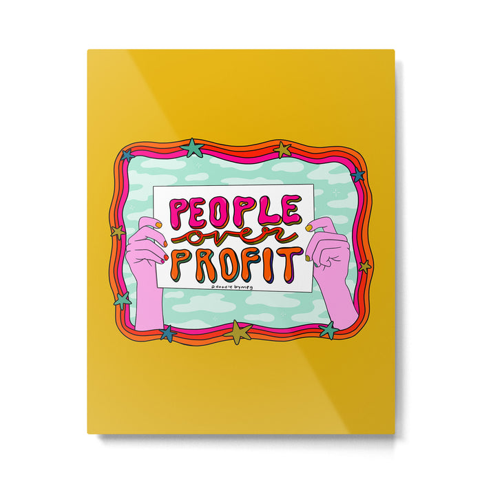 People Over Profit Metal Print Gallery Image 1