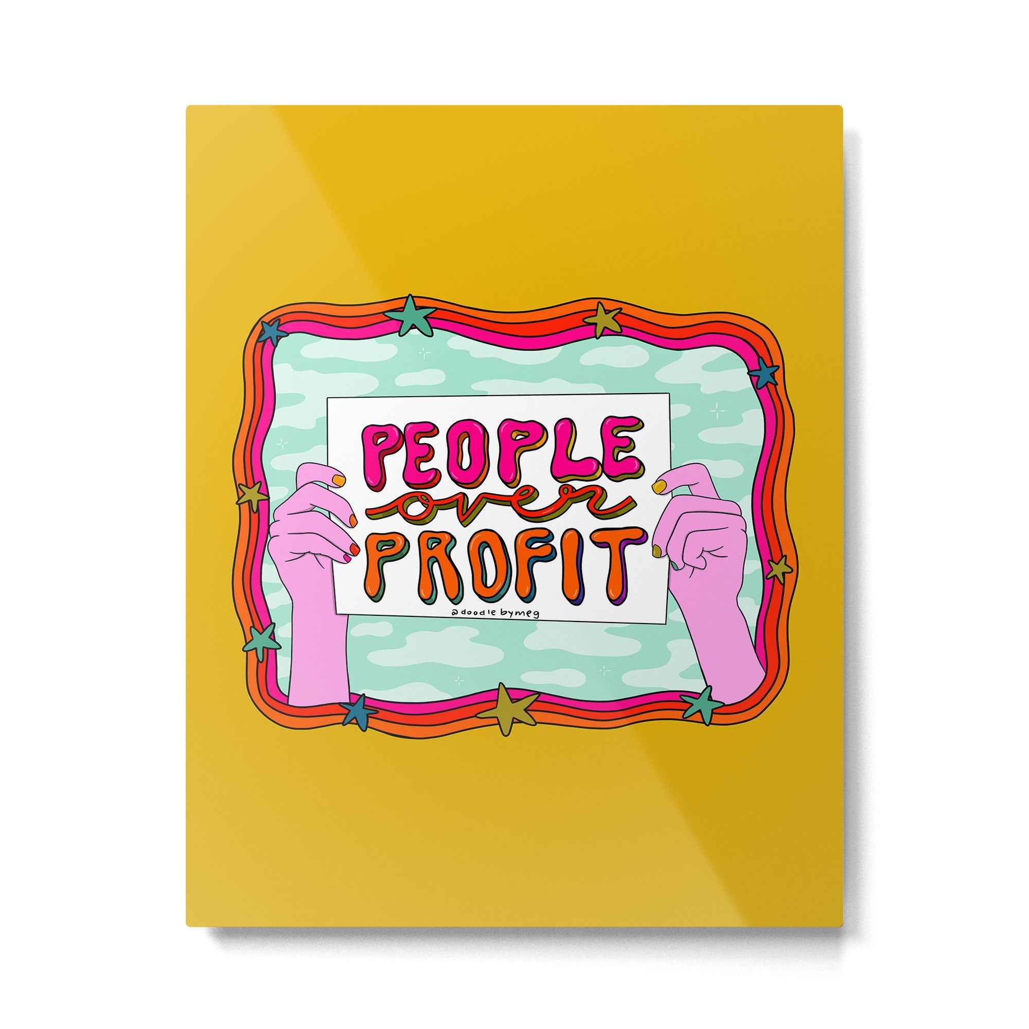 People Over Profit Metal Print Gallery Image 6