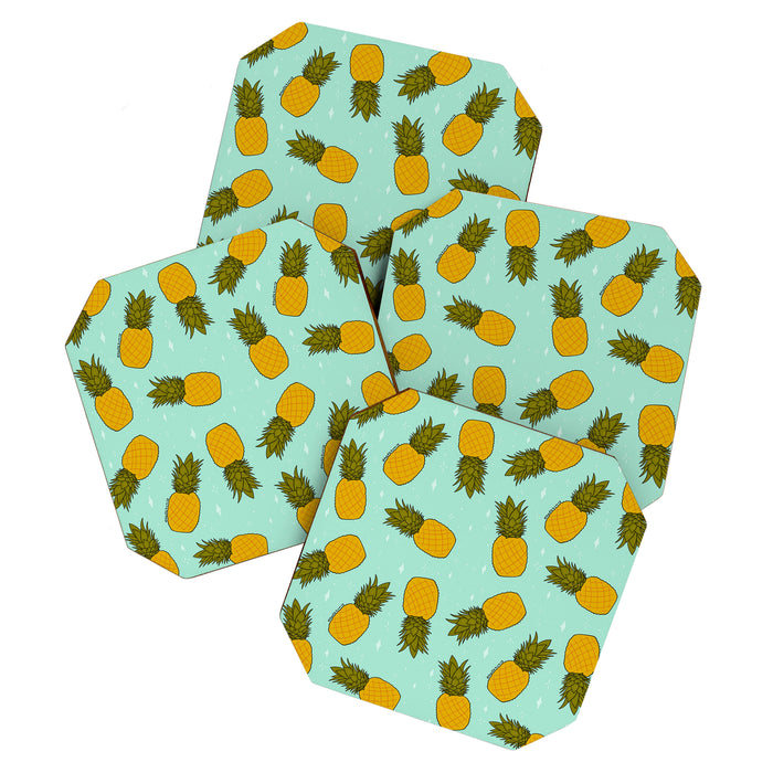 Pineapple Print Coaster Gallery Image 1