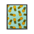 Pineapple Print Framed Canvas Print Gallery Image 8
