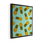 Pineapple Print Framed Canvas Print Gallery Image 2