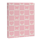 Pink Bow Checkered Print Canvas Print Gallery Image 8