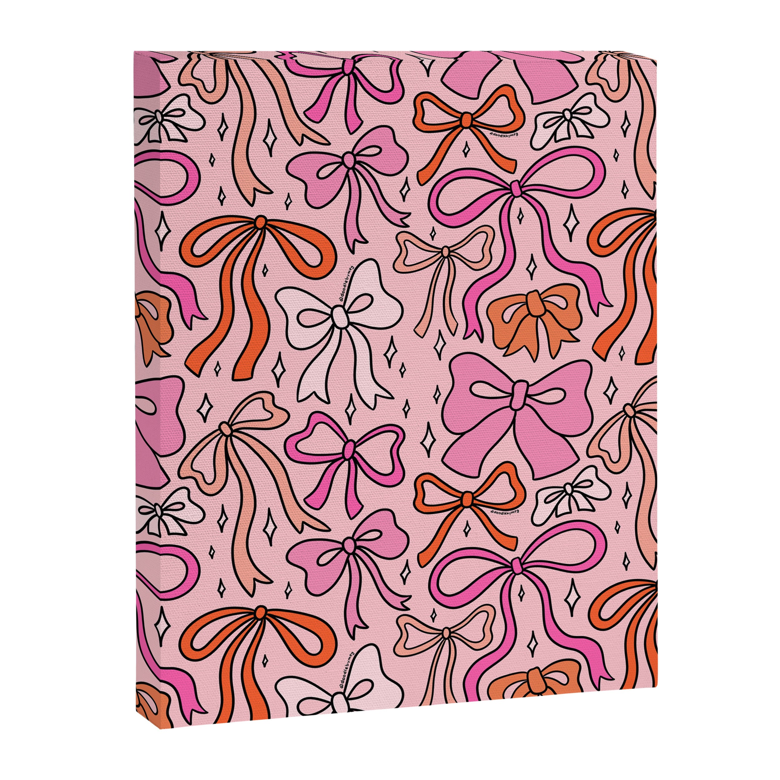 Pink Bow Print Canvas Print Gallery Image 8