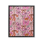 Pink Bow Print Framed Canvas Print Gallery Image 8