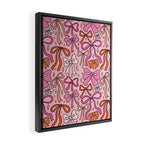 Pink Bow Print Framed Canvas Print Gallery Image 2